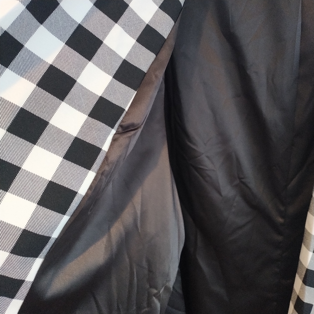 TORRID Studio Crepe Classic Shawl Collar Blazer Retro Gingham Torrid 6X US 30 - Picture 5 of 13